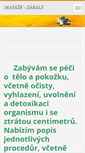 Mobile Screenshot of masaze-zabaly.cz